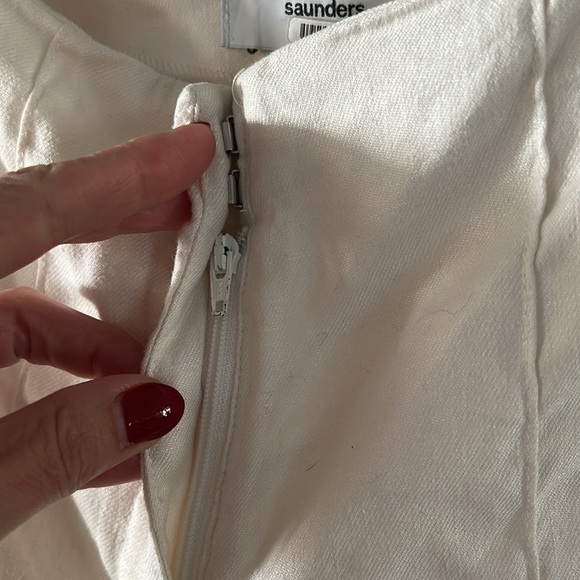 Saunders x RTR White Linen Shorts - Picture 8 of 12